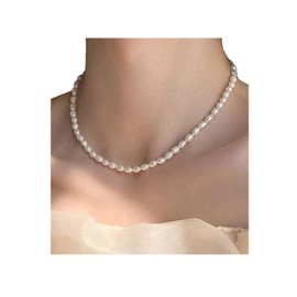 Collar Perla Cultivada Barroca Tamano Collar A055