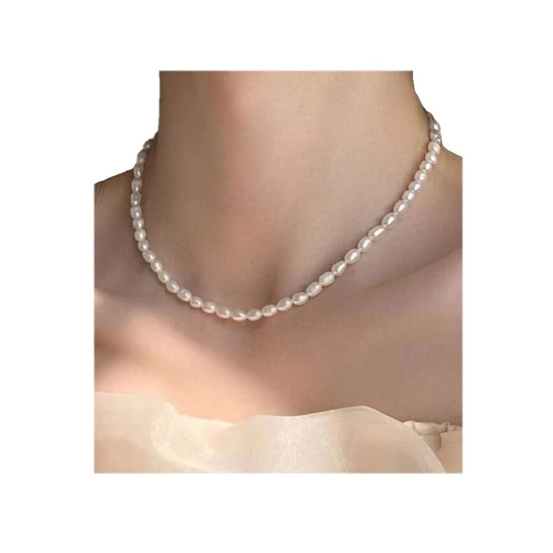 Collar Perla Cultivada Barroca Tamano Collar A055