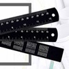 2 Pcs 30cm&15cm Metal Ruler, Stainless Steel Ruler Black Metal