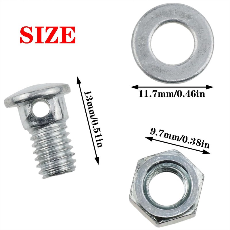 zutisay Brake Cable Regulator Clamp Brake Cable Nut Bicycle Cable