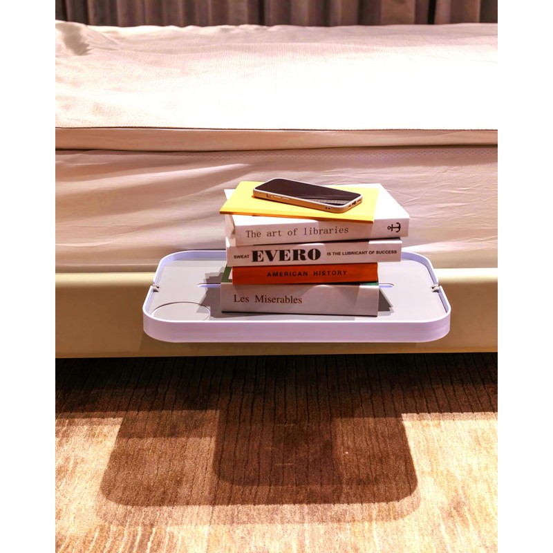 KIWIFOTOS Bedside Shelf for Bed Bedside Tray Table Under Mattress
