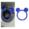 Wevdn Bling Car Engine Start Button Cover, Rhinestone Ring Start