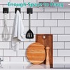 BARONAGE Adhesive Hooks, Heavy Duty Stick on Wall Hooks Robe