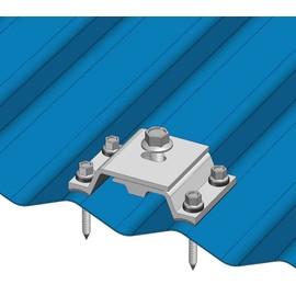 MageBracket CL Corrugated Metal Roof Mounting Racking Rib Bracket Clamp for Solar Panel Module Installation