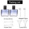 YWG Stone 2 Pack 50ml/1.7oz Square Glass Perfume Atomizer Gradient