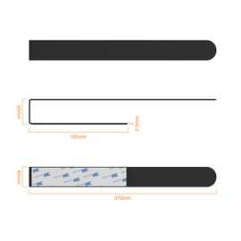 Ibergrif Towel Rail without Drilling, 37 cm 304 Stainless Steel Towel Rail for Gluing for Bathroom and Kitchen