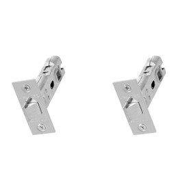 UAP 2 Sets 65mm Tubular Latch Square - Door Latches for Internal Doors Square Forend, Tubular Door Mortice Latch, Door Hardware (2 Pack, 65mm, Nickel Plated)