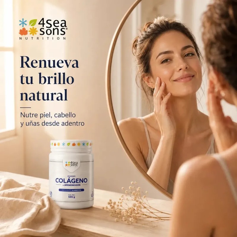Colágeno Hidrolizado 4 Seasons Nutrition en Polvo con Aminoácidos y