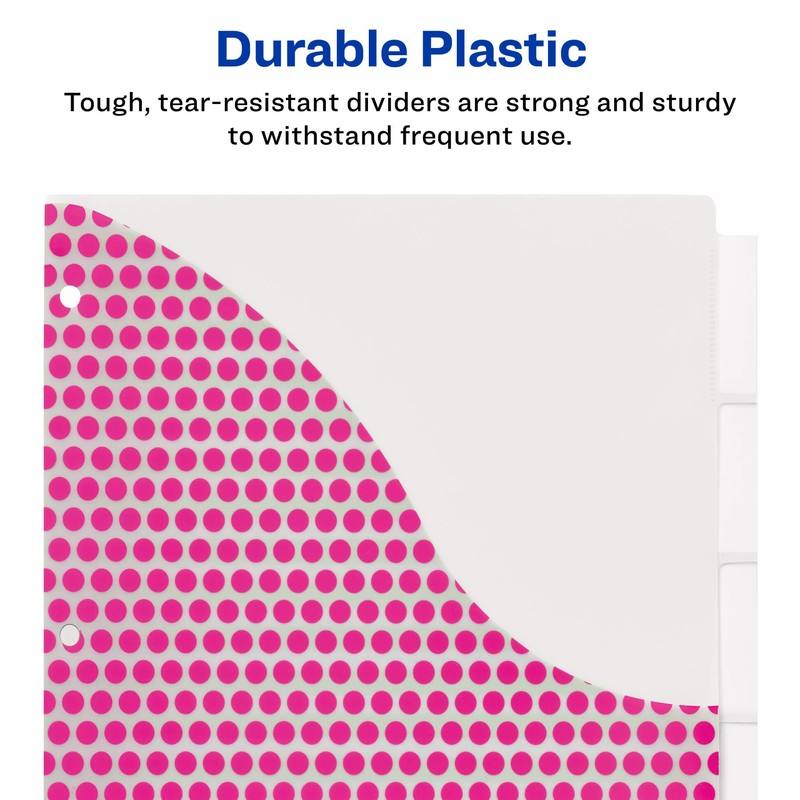 Avery Big Tab Insertable Pocket Plastic Dividers for 3 Ring