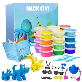 Modeling Clay Kit - 24 Colors Air Dry Clay DIY Molding Clay with Tools, Kids Art Crafts Gift for Boys & Girls Age 3-12 Year Olds