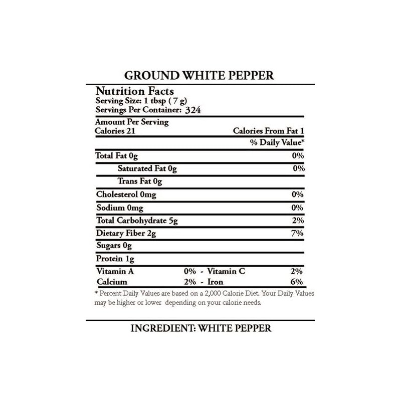 Regal Ground White Pepper - 5 lb.