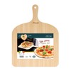 Eppicotispai Pizza Set with Cooking Stone and Pizza Peel, Silver