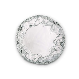 Arthur Court Designs Aluminum Horse Round Tray 12 inch Diameter