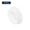 sourcing map 2Pcs White Plug Holes, Waterproof Rubber Button Plug