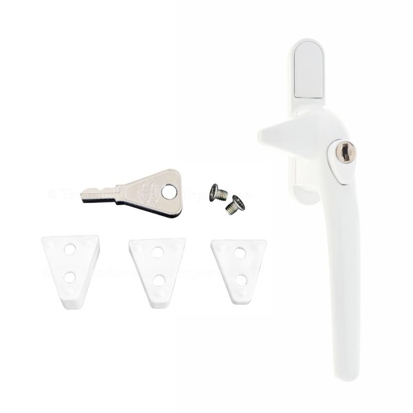 Genius® Cockspur Window Handle 9mm to 21mm White - Right