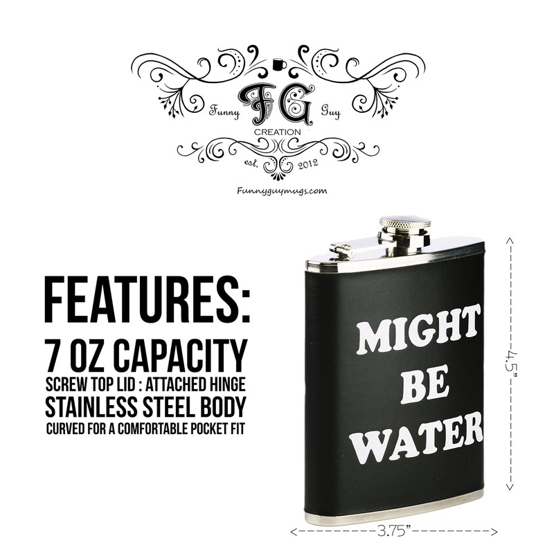 Funny Guy Mugs Might Be Water Stainless Steel 7oz Hip