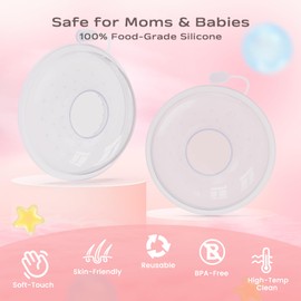 Milk Collectors for Breastfeeding Breast Milk Collector Milk Catcher for Breastfeeding BPA-Free Post Partum Essentials Breast Feeding Essentials (1oz/30ml, 4 Counts)