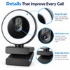 1080P USB Webcam for Video Calls & Streaming – Autofocus