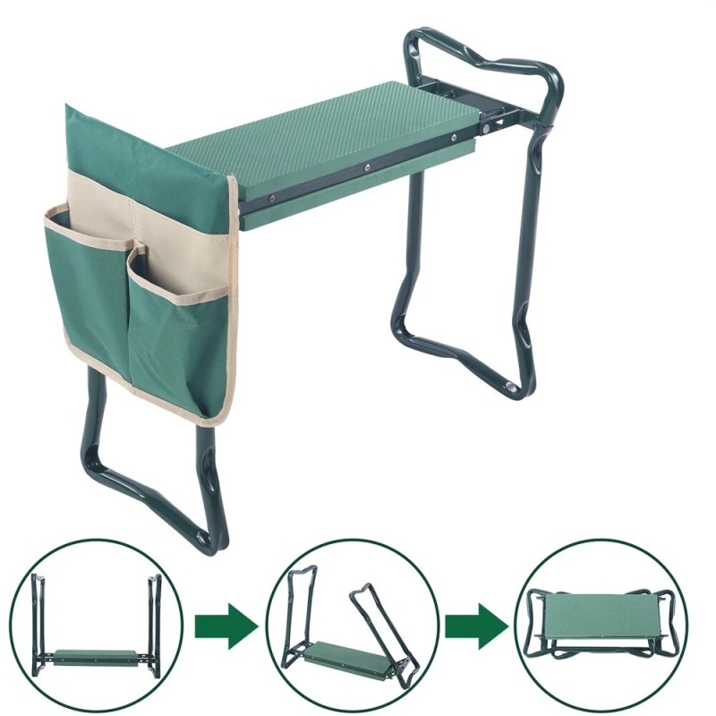 motor_power2024 Foldable Kneeler Garden Kneeling Bench Stool Soft Cushion Seat