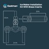 Eastman Ice Maker Installation Kit with Brass Inserts, 1/4 Inch