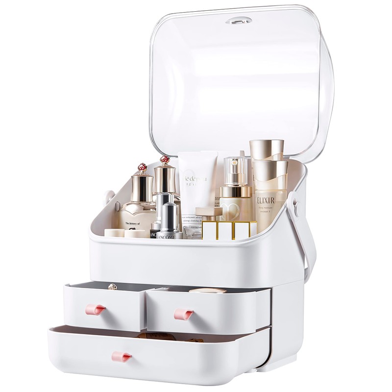 Large Makeup Organizer w Drawers Beauty Organizer Makeup Box Holder