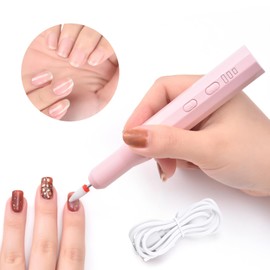 KADS Electric Nail Drill Machine,Portable Electric Nail File Efile Set for Acrylic Gel Nails, Manicure Pedicure Tool with Nail Drill Bits Sanding Bands (White)