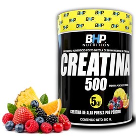 BHP NUTRITION- CREATINA ULTRA MONOHIDRATADA SABOR PONCHE 500grs