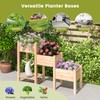 HAPPYGRILL 3-Tire Raised Garden Bed, Wooden Raised Planter Box with