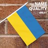 Anley Ukraine Mini Flag 12 Pack - Hand Held Small