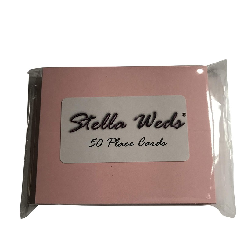 Stella Weds® 50 x Blank Wedding Party Table Name Place
