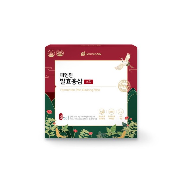 Fermengene Fermented Red Ginseng Sticks 30 packs / 퍼멘진 발효홍삼