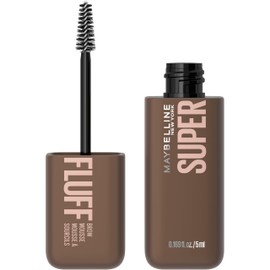 Maybelline Superfluff Volumizing Brow Mousse, All Day Tinted Brow Gel For Soft Full Brows, Medium Brown, 1 Count