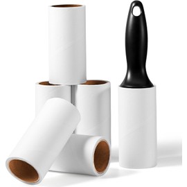 Generic Woofy Accessories Lint Roller Pet Hair Remover 60 Sheet and Lint Cleaning Set: Reusable Roller with 6 Refills, Ideal for Clothes, Furniture, Car, and Carpets - 360 Sheets