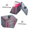 LIFKOME Transparent Acrylic Cotton Pad Holder with Lid Elegant Storage