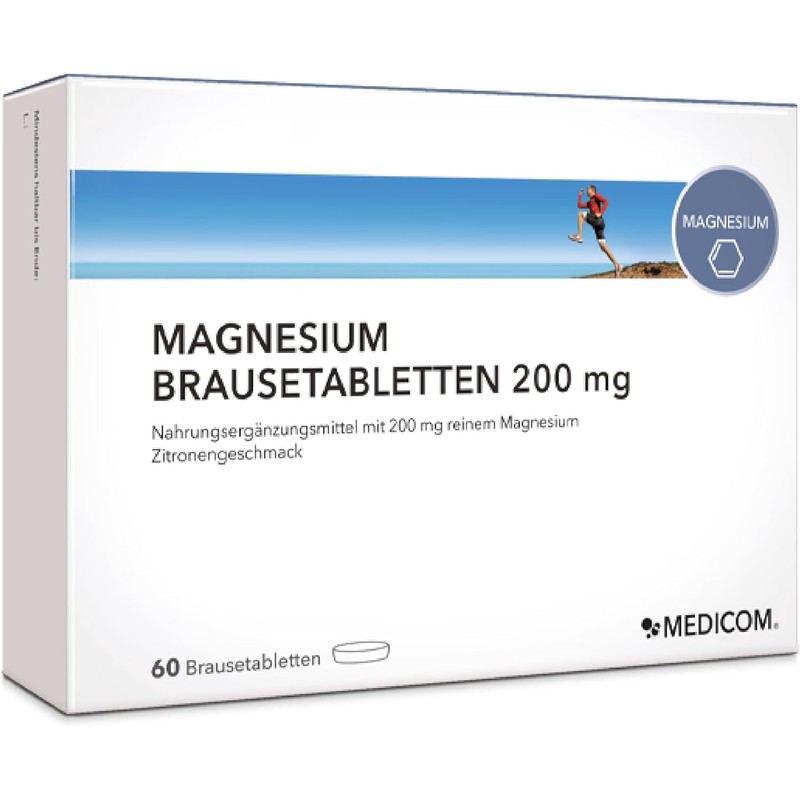 Medicom - Magnesium Effervescent Tablets 200 mg, Vitality for Muscles