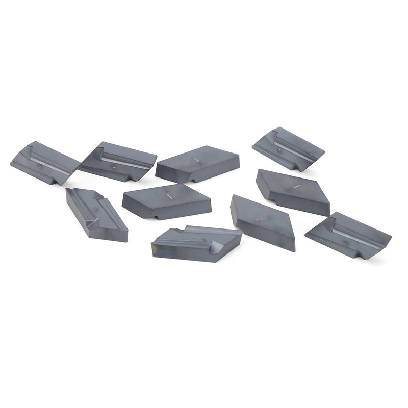 10Pcs CNC Insert Lathe Turning Tool Blade Cemented Carbide KNUX160405R‑11