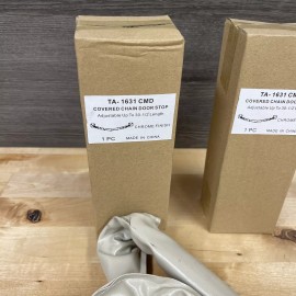 Taco 2 Pack Covered Chain Door Stop TA-1631 Chrome Finish Up To 30.5” New