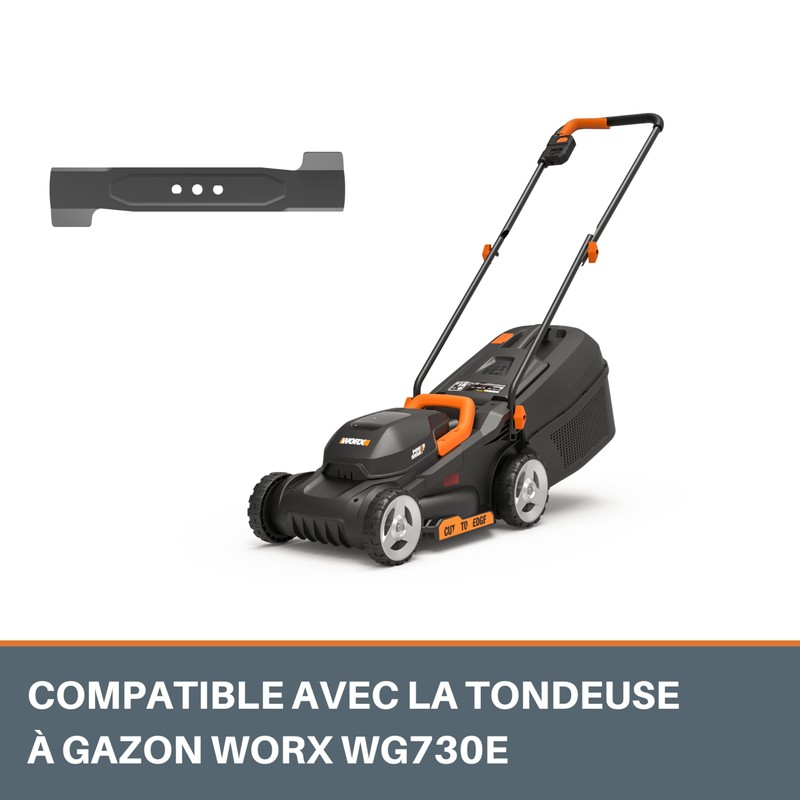 WORX Original Lawnmower Replacement Blade WA6322 - Compatible with WORX