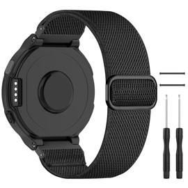 Farluya Elastic Nylon Watchband Compatible with Garmin Approach S20/S6/S5,Soft Adjustable Sport Stretchy Replacement Strap for Garmin Forerunner 235/235Lite/220/230/620/630/735XT Accessory