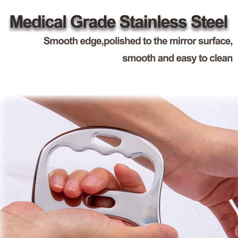 AnTiexi Stainless Steel Gua Sha Tool Set,Muscle Scraping Tool Set