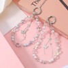 Tucnoeu 2pcs Butterfly Beaded Phone Charms Strap,Cute Phone Key Chain