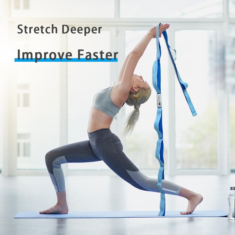 Stretching Strap Yoga Strap with Loops, Stretch Straps for Physical