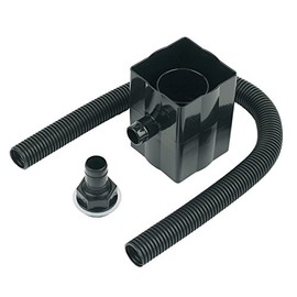 FloPlast RVS1B RVS1B-Black Rainwater Diverter (Conects to 65MM Square and 68MM Round Downpipe), Black