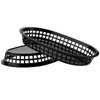 MOUYAT 40 Pack 11 Inch Black Plastic Fast Food Baskets,
