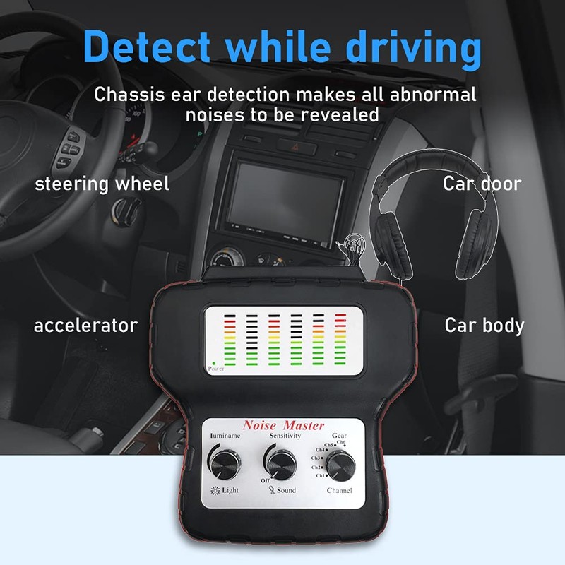 Chassis Ear Automotive Engine Noise Finder Tool, 6 Channel Chassis
