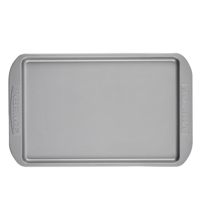 Farberware Nonstick Bakeware 3-Piece Cookie Pan Set, Gray
