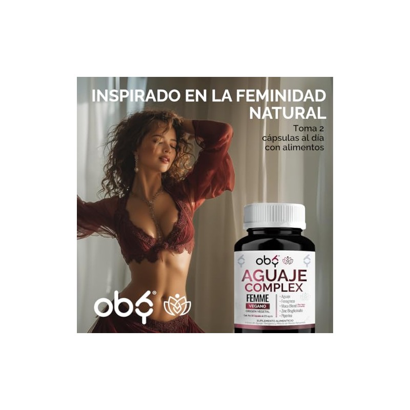 OBY Aguaje con Fenogreco, Maca Blend y Zinc 60 cápsulas