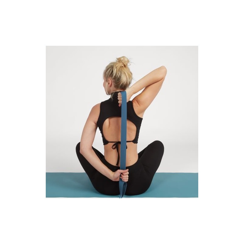 Yogabox Asana Basic Yoga Strap Made of 100% Cotton, Metal