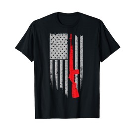 M14 Stars & Stripes Flag Shirt Red T-Shirt