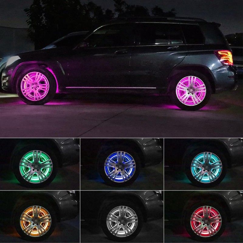 Blueshyhall 15.5 inch LED Rim Wheel Ring Lights 4 PCS